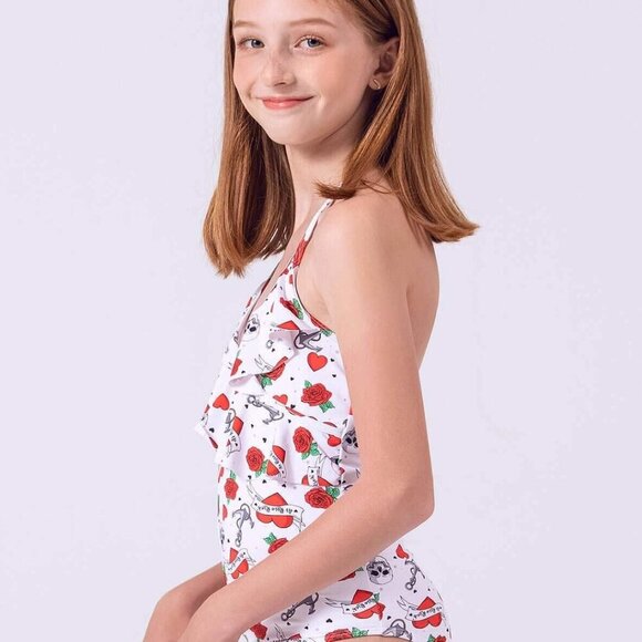 🔥3/$42 w FREE SHIPPING🔥 NWT Girls AS ROSE RICH Swimsuit UPF50+ - Picture 3 of 6